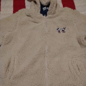 New without Tag Disney Mickey & Minnie mouse 3/4 trench coat,size large, tan CLR